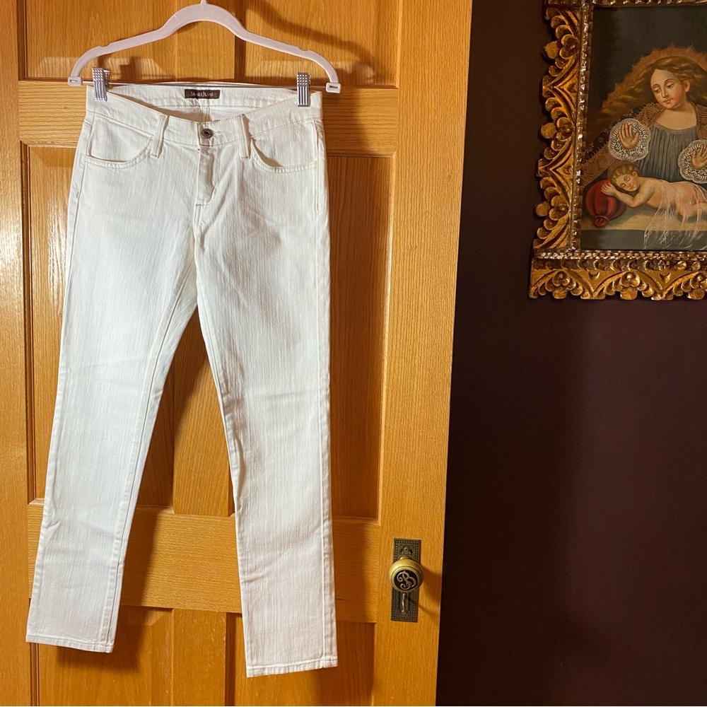 JAMESJEANS straight leg white denim jeans